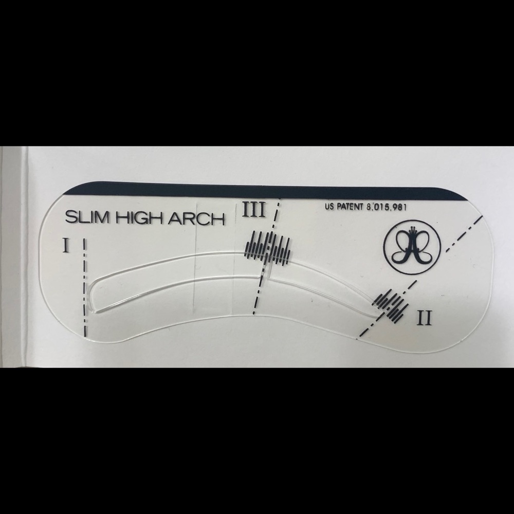 Anastasia brow stencil - slim high arch